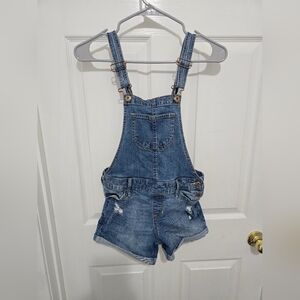 Abercrombie KIDS Denim Overall Shorts